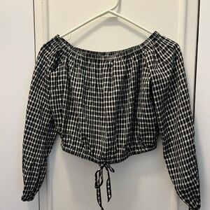 Aritzia Wilfred Gingham Top